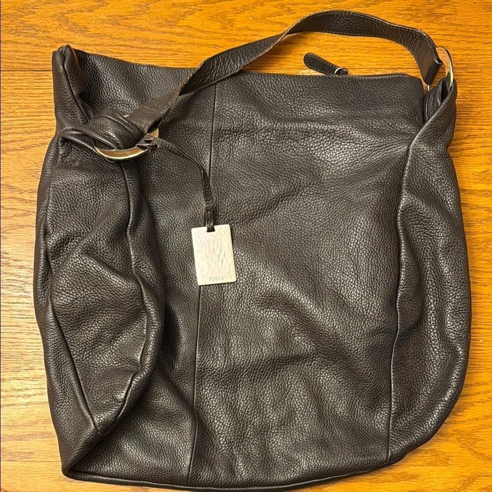 Furla large leather bag